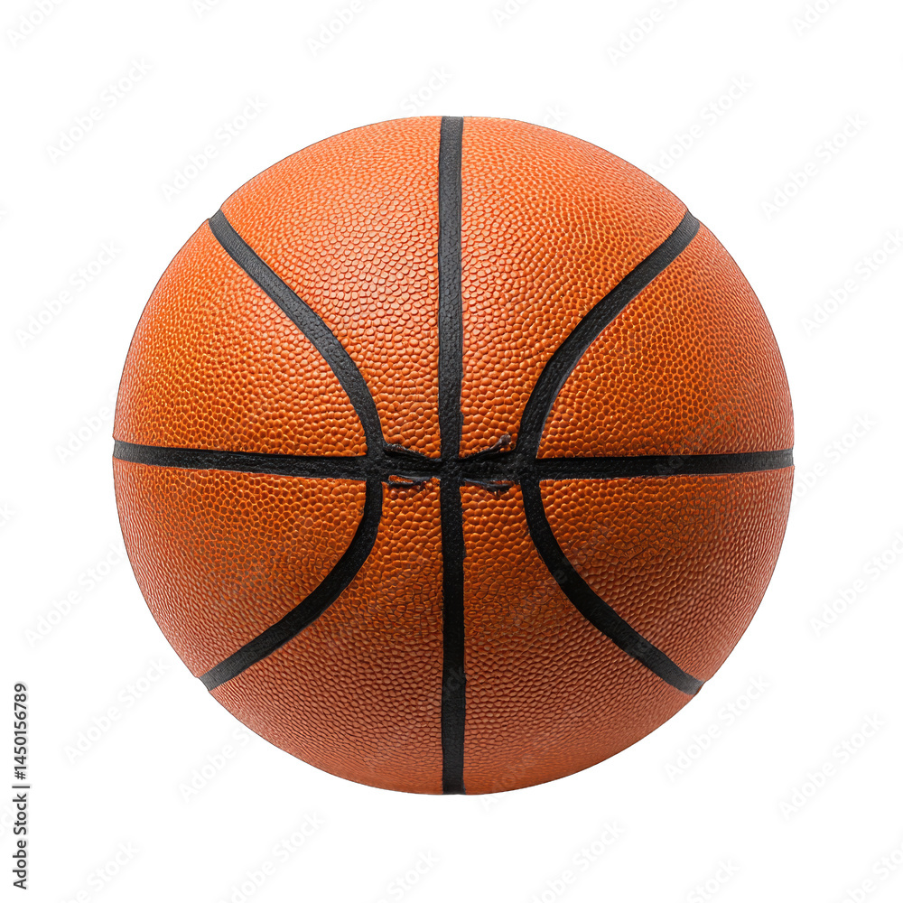 Fototapeta premium Closeup of a Wet Basketball Sport Texture and Fitness