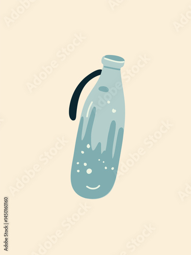 thermos vector in cartoon style