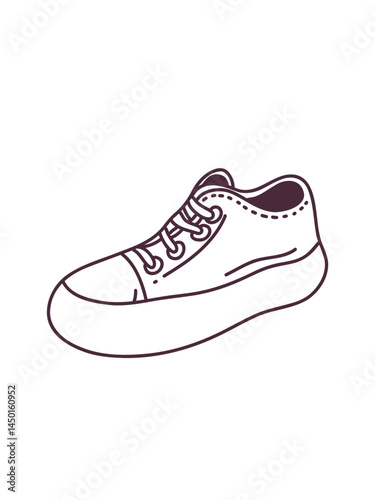 doodle boot, vector illustration