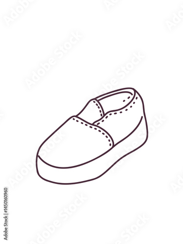cartoon boot in hand-drawn style