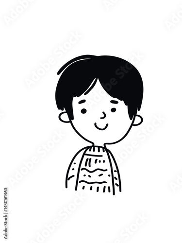  Cute doodle boy