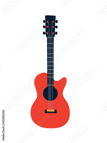 guitar in bright style
