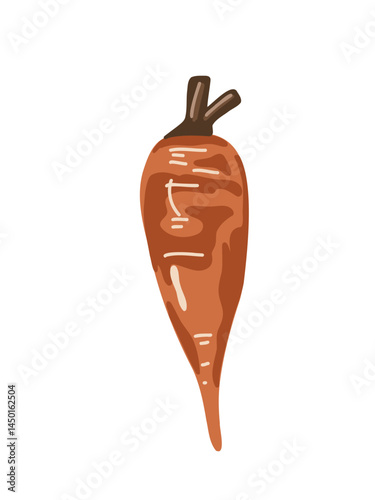 root crop in bright cartoon design