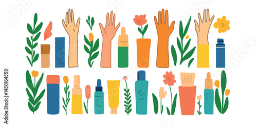 hand care vector set