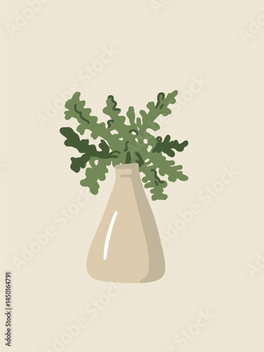 minimalist vase plant