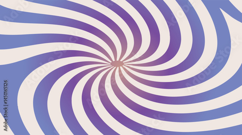 abstract vector background of a hypnotic spiral pattern with alternating blue and white stripes radiating from a central point.