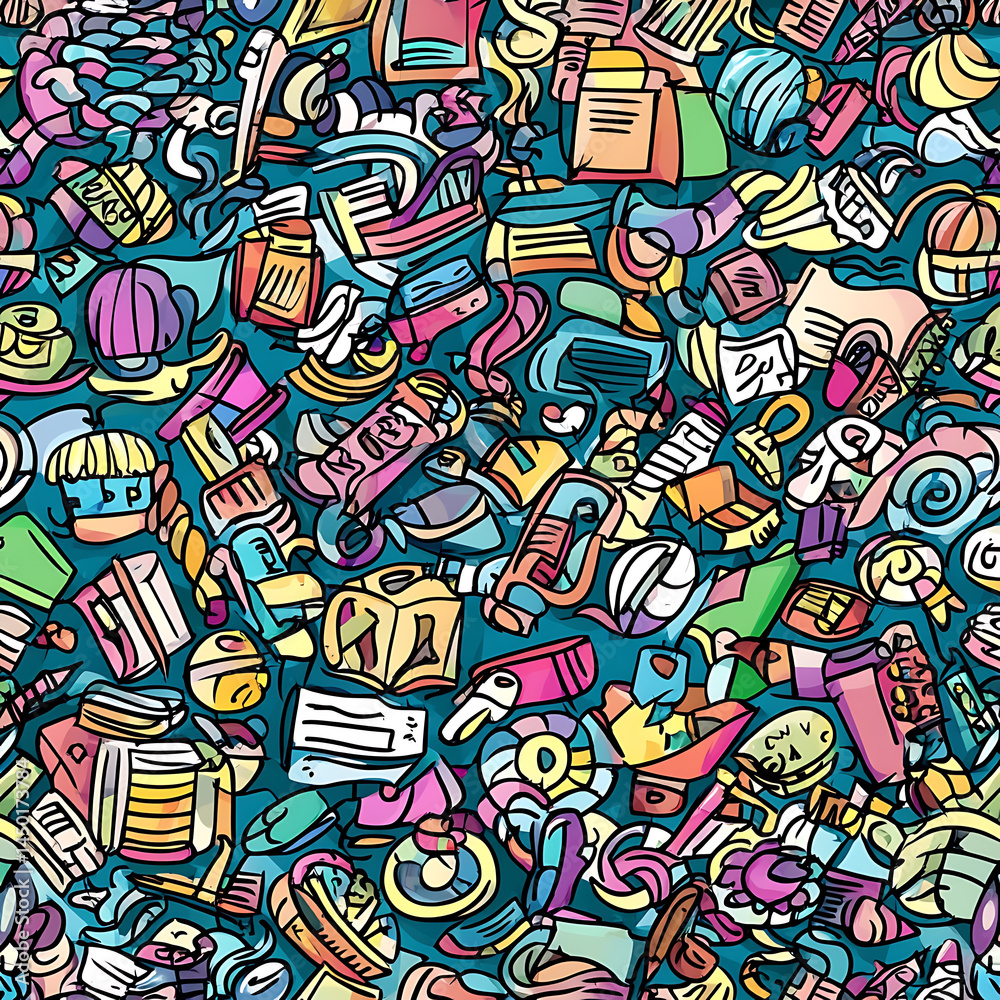Seamless tile patterns combining cultural, modern, and botanical inspirations for commercial vector. Seamless tile patterns combining cultural, modern, and botanical inspirations for commercial vector.