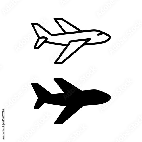vector illustration of airplane