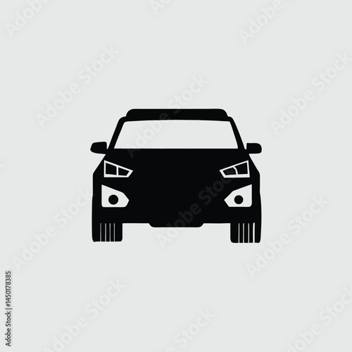 Modern Car Silhouette For Transportation