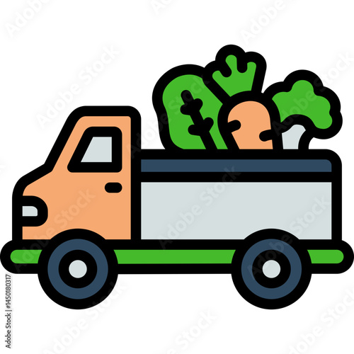 vegetable delivery icon