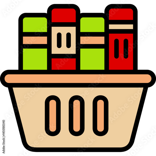 books basket icon