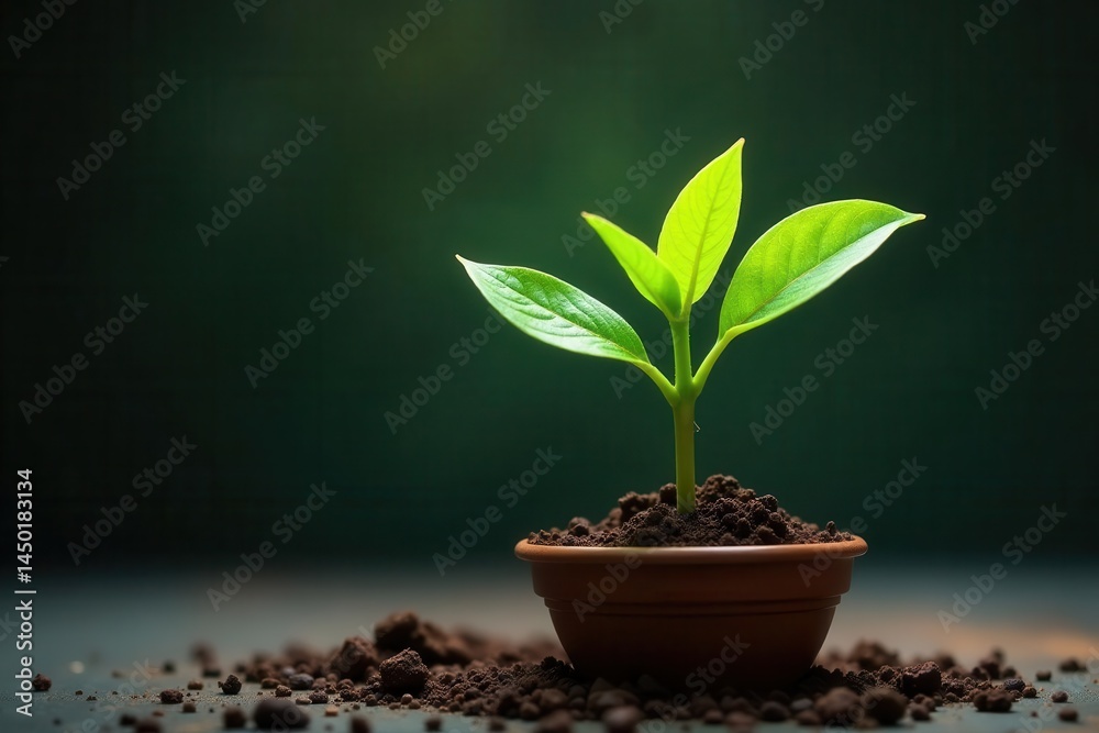 Vibrant green leaves sprout from healthy potted plant , plant care, beautiful Vibrant green leaves sprout from healthy potted plant , plant care, beautiful