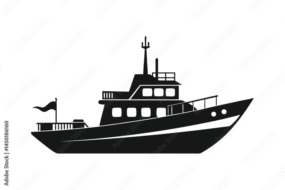 Obraz premium silhouette of a ship