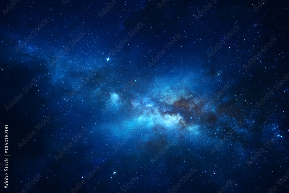 Fototapeta premium Majestic Nebula in Deep Space Starry Night Cosmic Background Galaxy