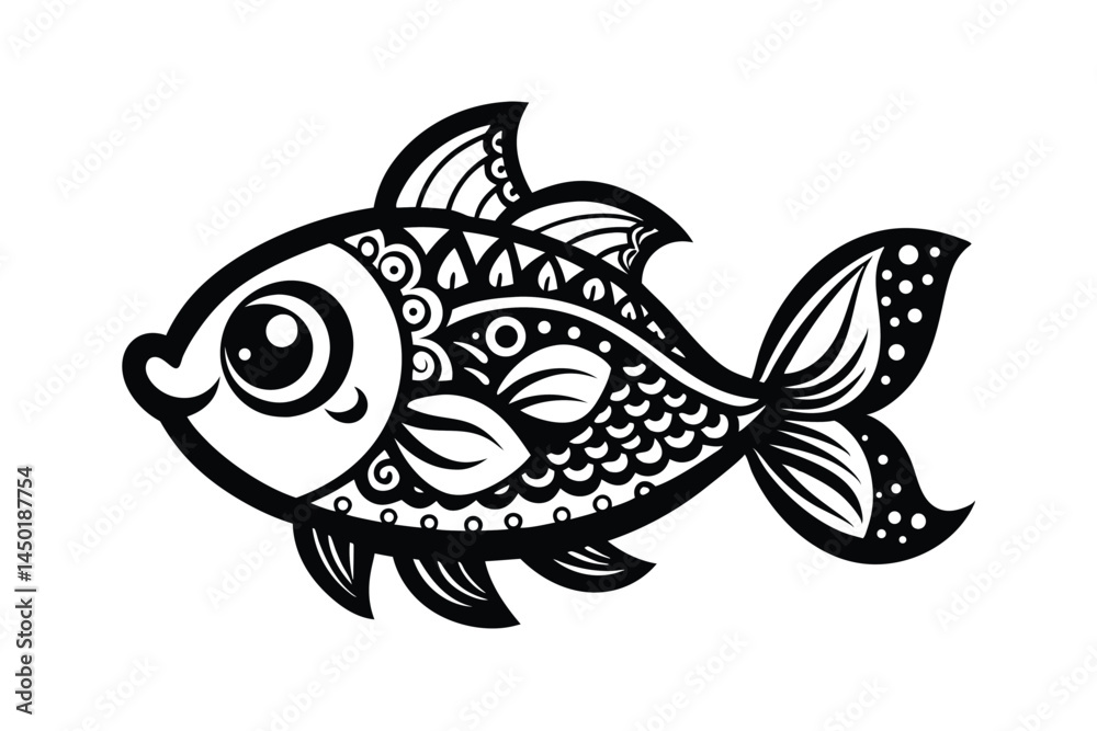 Fototapeta premium vector illustration of fish