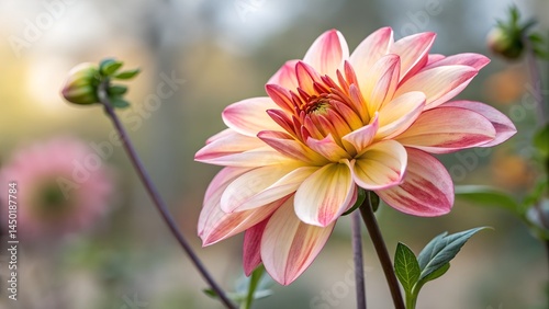 pink and yellow flower