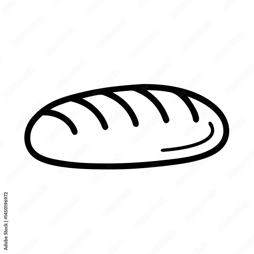 Thanksgiving bread loaf icon in simple style Thanksgiving bread loaf icon in simple style