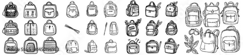 Backpacks equipped with zippers and pockets are ideal for both studying and traveling, and are considered luggage objects, including school bags, back to school items, and students' rucksacks, which