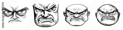 A modern emoji depicting a cartoon face with angry eyes and gnashed teeth, conveying negative emotions through its furrowed brows and toothy mouth, set against a white background