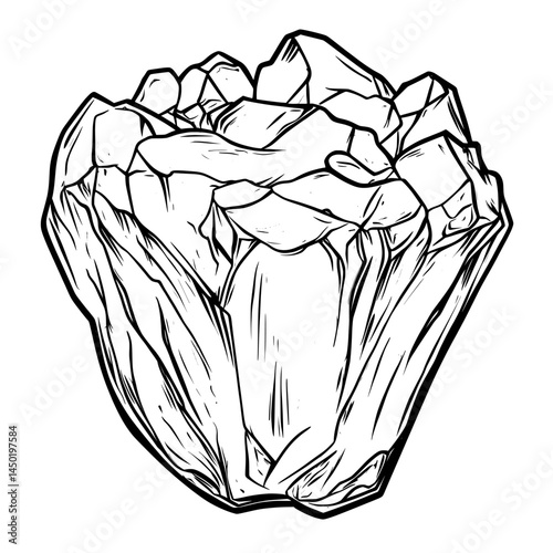 Winter is characterized by frozen water or a gem, isolated icicles, arctic ice crystals, or frost glass diamonds, symbolized by an ice crystal icon of a rock iceberg, a cold cube of snow, or a blue