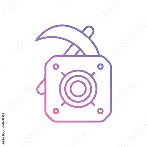ASIC Miner Icon vector stock illustration