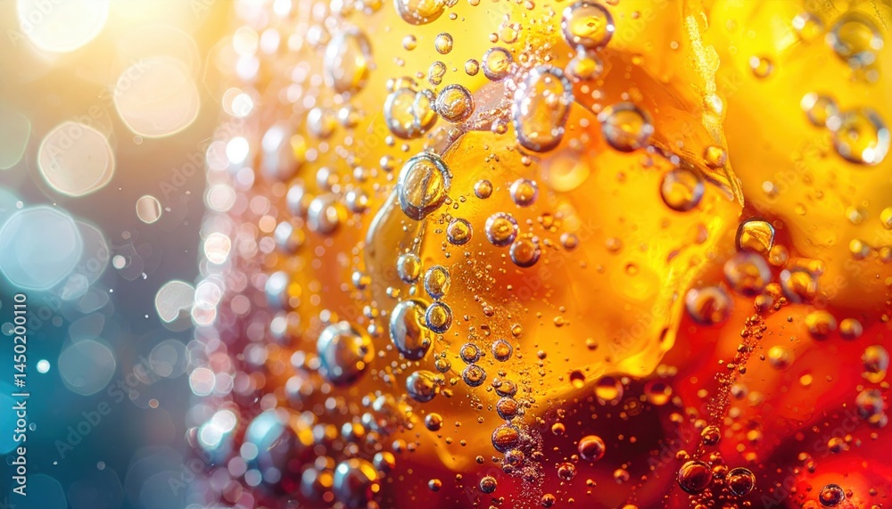 Bubbling beverage action close-up drink photography refreshing environment macro view colorful concept Bubbling beverage action close-up drink photography refreshing environment macro view colorful concept