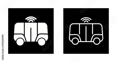 Shuttle Service Icon Design