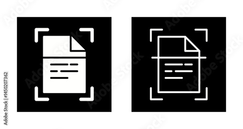 Document Scanning Icon Design