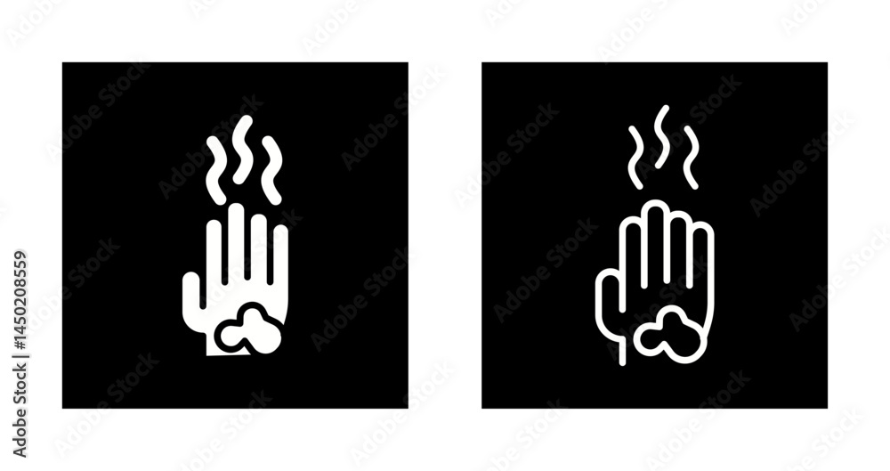 Fototapeta premium Smelly Hands Icon Design