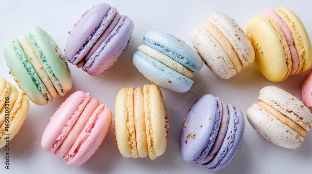 Delightful assortment of vibrant macaroons Delightful assortment of vibrant macaroons