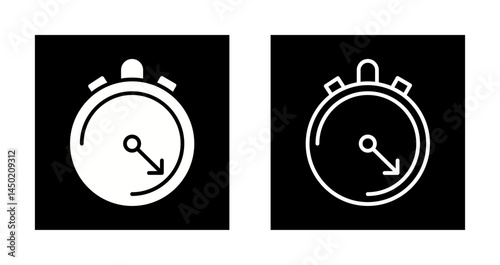 Stop Watch Icon Design