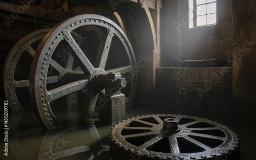 old rusty wheel