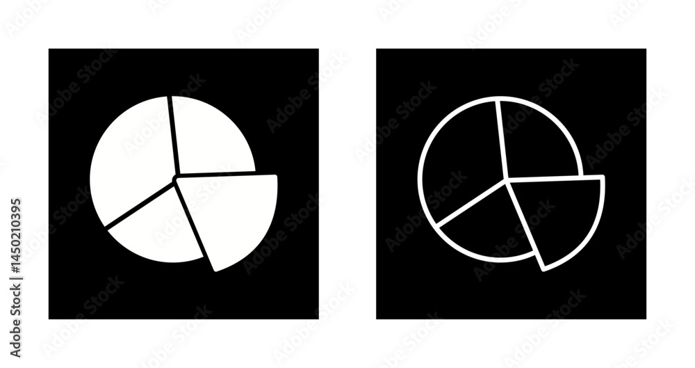Fototapeta premium Pie Chart Icon Design