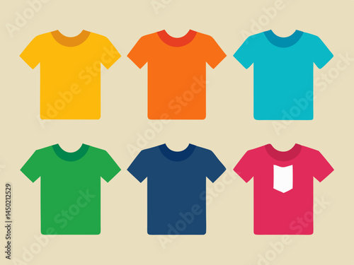 t shirt design silhouette set 6 pis bundle Vector icon illustration silhouette Graphics design image white background
