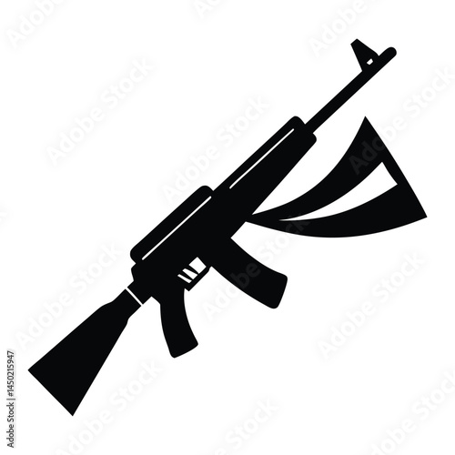 assault rifle vector illustration
