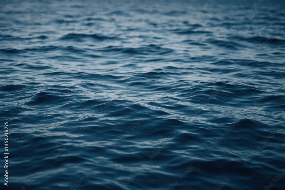 Calm ocean waves at dusk. Calm ocean waves at dusk.
