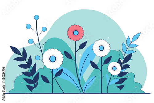 Each flower is built from rounded ribbon loops twisting around into a soft circular form