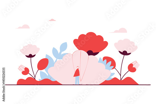 Each petal looks softly scooped like a tiny shell rounded into a circle
