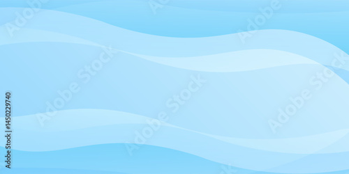 Modern white wavy glowing lines on a blue background. Futuristic digital high-technology modern design art