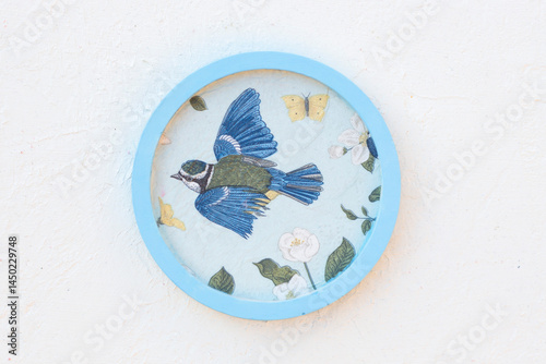 Vászonkép Gypsum jewelry dish with spring colors