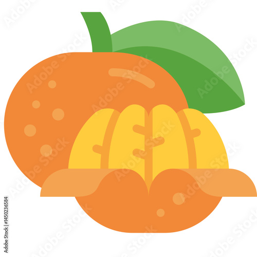 orange flat icon