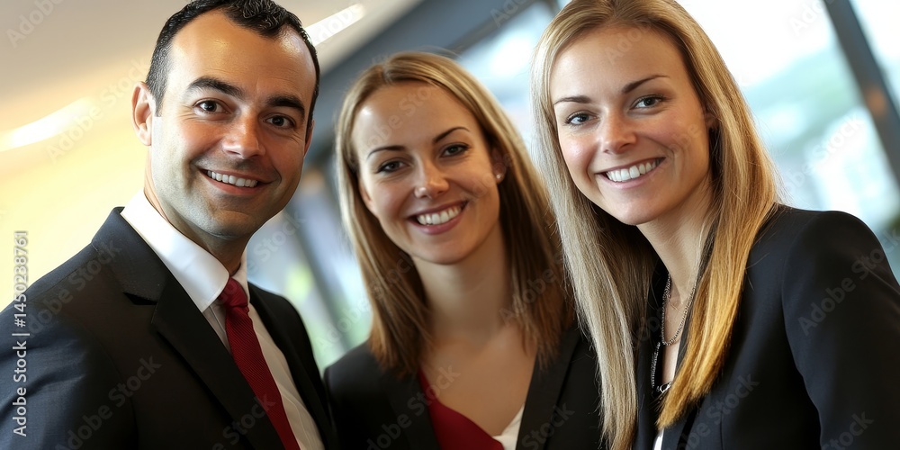 Smiling businesspeople Smiling businesspeople