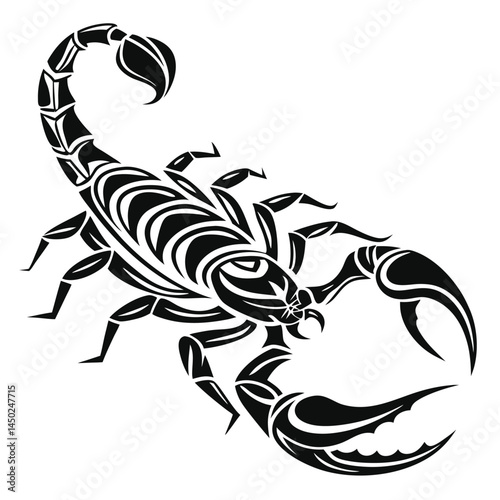 scorpio, silhouette, illustration, poisonous, animal, black, vector, dangerous, desert, insect