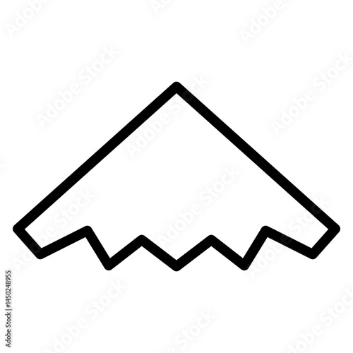 Stealth Mode Vector Line Icon Design