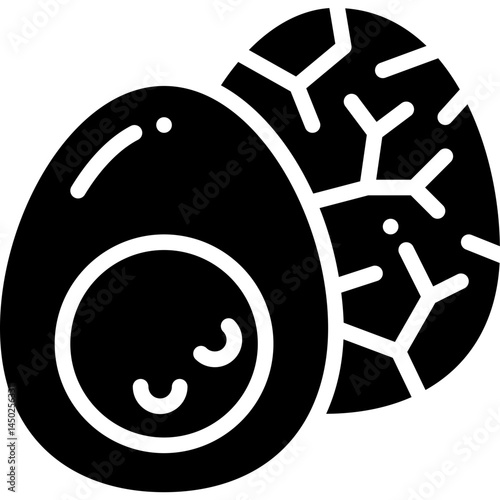 tea egg solid icon