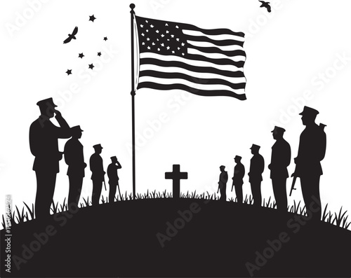 Memorial Day SVG | Soldier Silhouette | Remember and Honor Cut File for Cricut & Silhouette

Fallen Soldier Memorial SVG | Patriotic Clipart | Military Grave Silhouette Design

USA Flag & Soldier SVG 