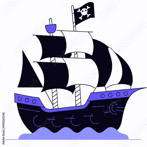 sailing ship on the sea