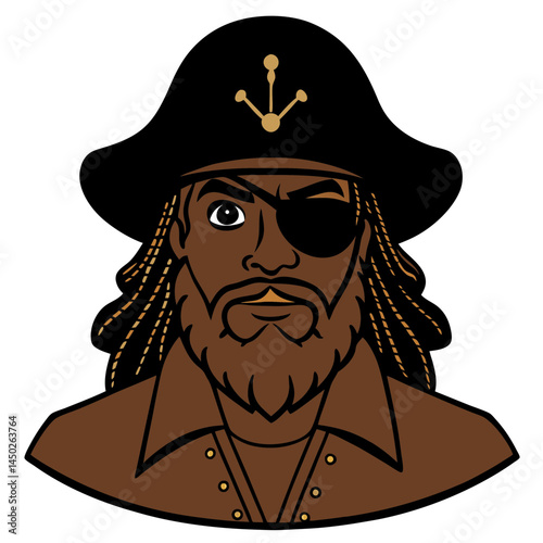 pirate with a pirate skull