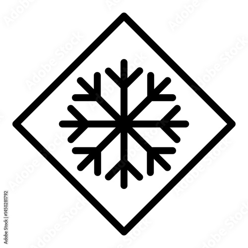 Frostbite Prevention Vector Line Icon Design