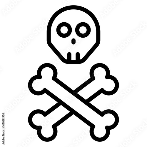 Chemical Poisoning First Aid Vector Line Icon Design